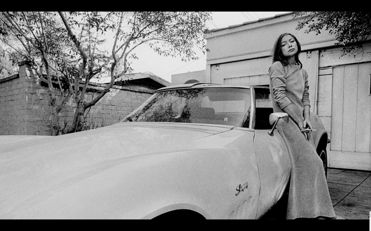 Joan Didion and her Corvette.